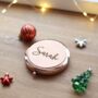 Personalised Bridesmaid Mirror Gift, Rose Gold Christmas Gift For Her, thumbnail 1 of 8