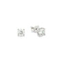 Gold Micro 925 Silver Moissanite Diamond Stud Earring For Men, thumbnail 4 of 10
