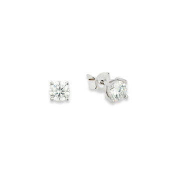 Gold Micro 925 Silver Moissanite Diamond Stud Earring For Men, 4 of 10