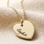 Personalised Vermeil Heart Necklace, thumbnail 4 of 11