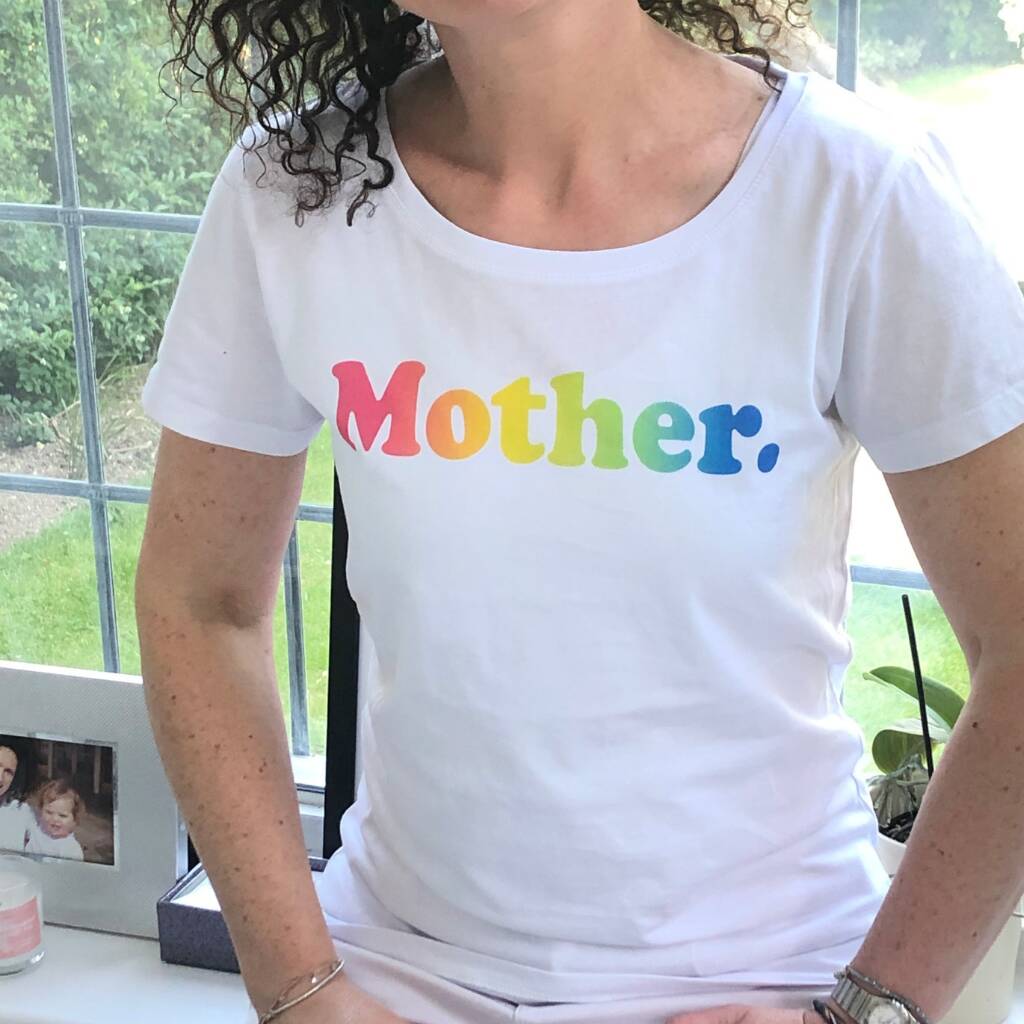 Mother Organic Rainbow T Shirt By Percy and Nell | notonthehighstreet.com