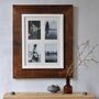 Reclaimed Wooden Four Aperture Photo Frame, thumbnail 1 of 6