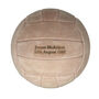 Personalised Engraved Hand Sewn Suede Leather Football Ball Size Five, thumbnail 9 of 12