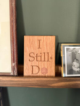 Seven Year Anniversary Plaque | Solid Oak Anniversary Plaque | Seven Year Copper Anniversary | Copper Anniversary | Copper Penny Anniversary, 5 of 6