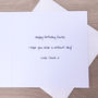 Watercolour Personalised Floral Banner Birthday Card, thumbnail 2 of 2