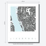 Liverpool Map Art Print Limited Editon, thumbnail 4 of 5