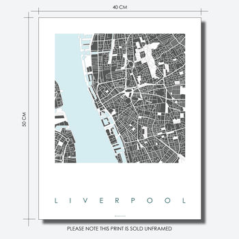 Liverpool Map Art Print Limited Editon, 4 of 5