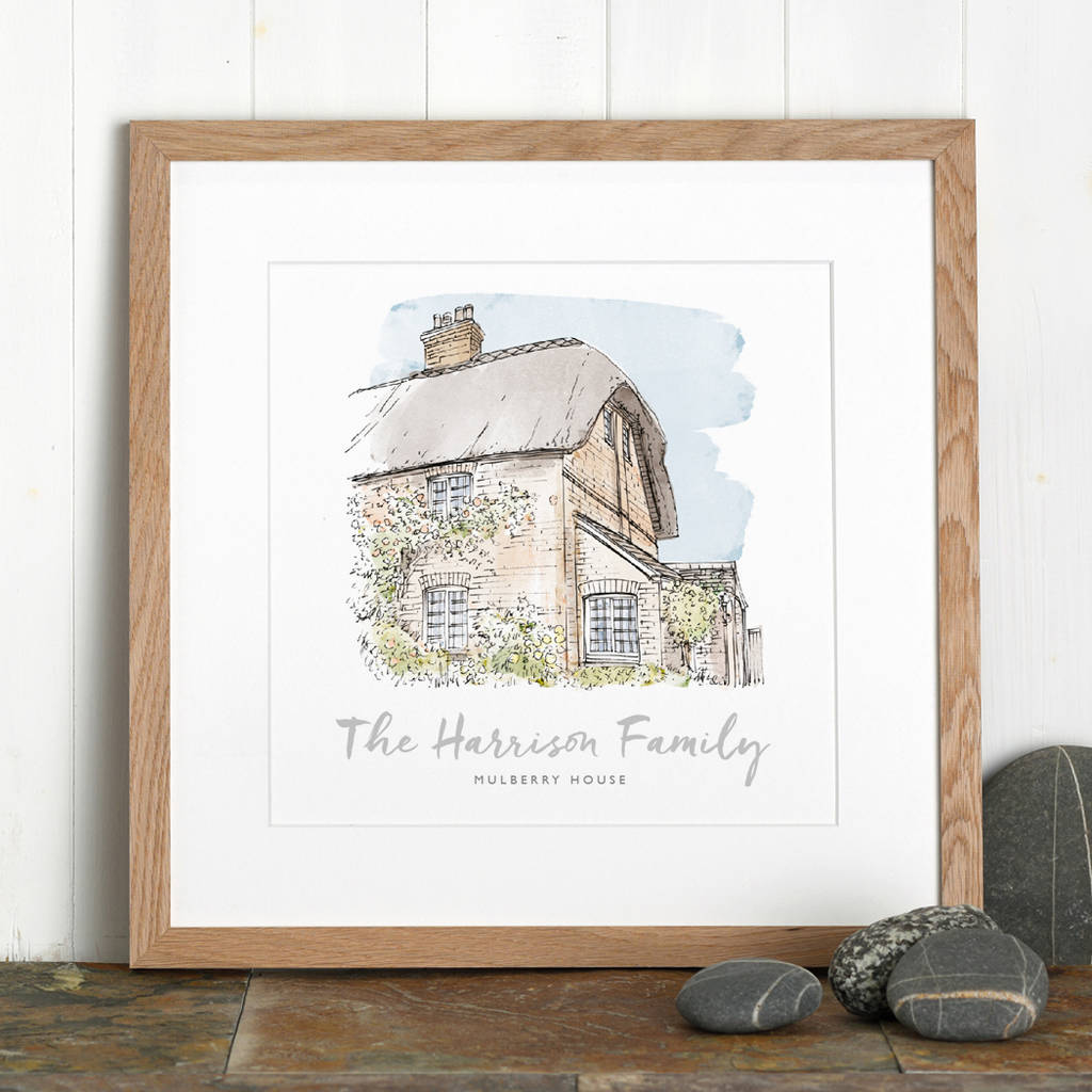 Personalised Watercolour House Sketch, 1 of 10