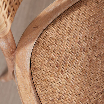 Provence Wicker Dining Chair, 4 of 5