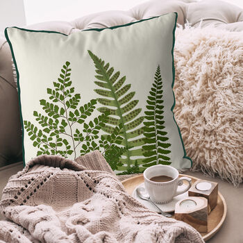Fern Grove Green Botanical Cushion Collection, 2 of 7