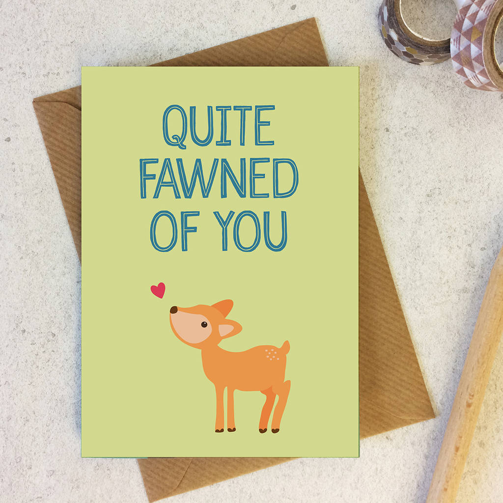 Funny Deer Love, Anniversary Or Friendship Card