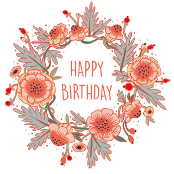 Floral Birthday Card, 2 of 2