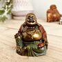 Small Gold Laughing Buddha Ornament To Bring Luck, thumbnail 1 of 6