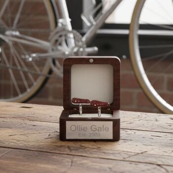 Personalised Bike Saddle Cufflinks, 3 of 12