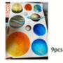 Space Planets Solar System Fluorescent Vinyl Stickers, thumbnail 4 of 5