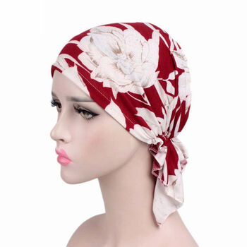 Chemo Headwear Pre Tied Headscarf Soft Florals, 8 of 8