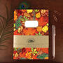 Autumna Fallen Leaf Print Notebook, thumbnail 1 of 8