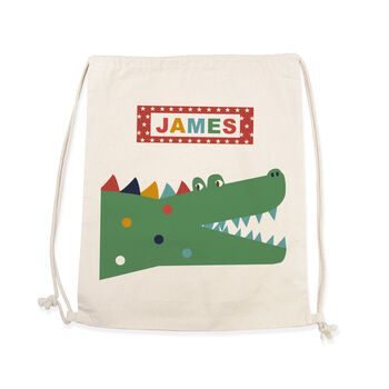 Personalised Crocodile Pe Kit Bag, 12 of 12