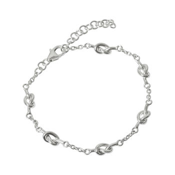 Sterling Silver Friendship Knot Bracelet, 7 of 10