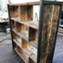 Industrial Reclaimed Bookcase Shelf Unit 521, thumbnail 3 of 7