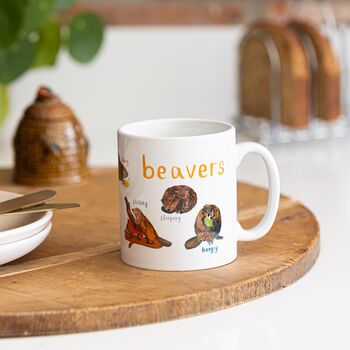 'Beavers' Ceramic Animal Mug, 7 of 7