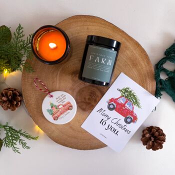 Personalised Son Christmas Candle Gift Set, 6 of 8