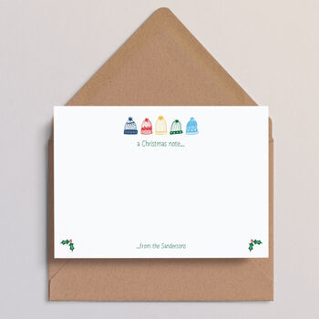 Pick Your Illustration Personalised Christmas Note Cards, 2 of 4