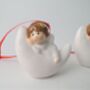 Personalised Angel And Moon Ceramic Decoration, thumbnail 2 of 7
