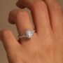 Created Brilliance Chloe Oval Lab Grown Diamond Ring, thumbnail 1 of 9