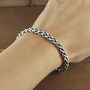 Solid Sterling Silver Rope Chain Bracelet, thumbnail 1 of 4