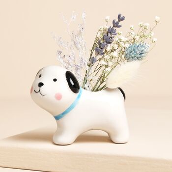 Ceramic Dog Bud Vase, 2 of 4