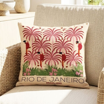 Rio De Janeiro Tropical Parrot Cushion Cover, 5 of 12