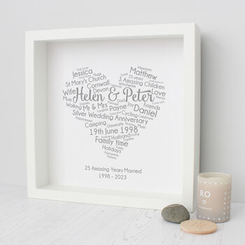 Personalised 25th Anniversary Gift For Husband Or Wife, 6 of 7