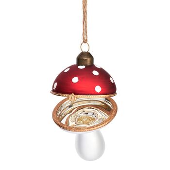 Glass Mushroom Opening Bauble, 2 of 4