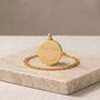 Aquarius Zodiac Necklace 18k Gold Plated Personalised Engraved Gift, thumbnail 2 of 9