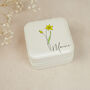 Personalised Jewellery Box With Birth Flower, thumbnail 3 of 6