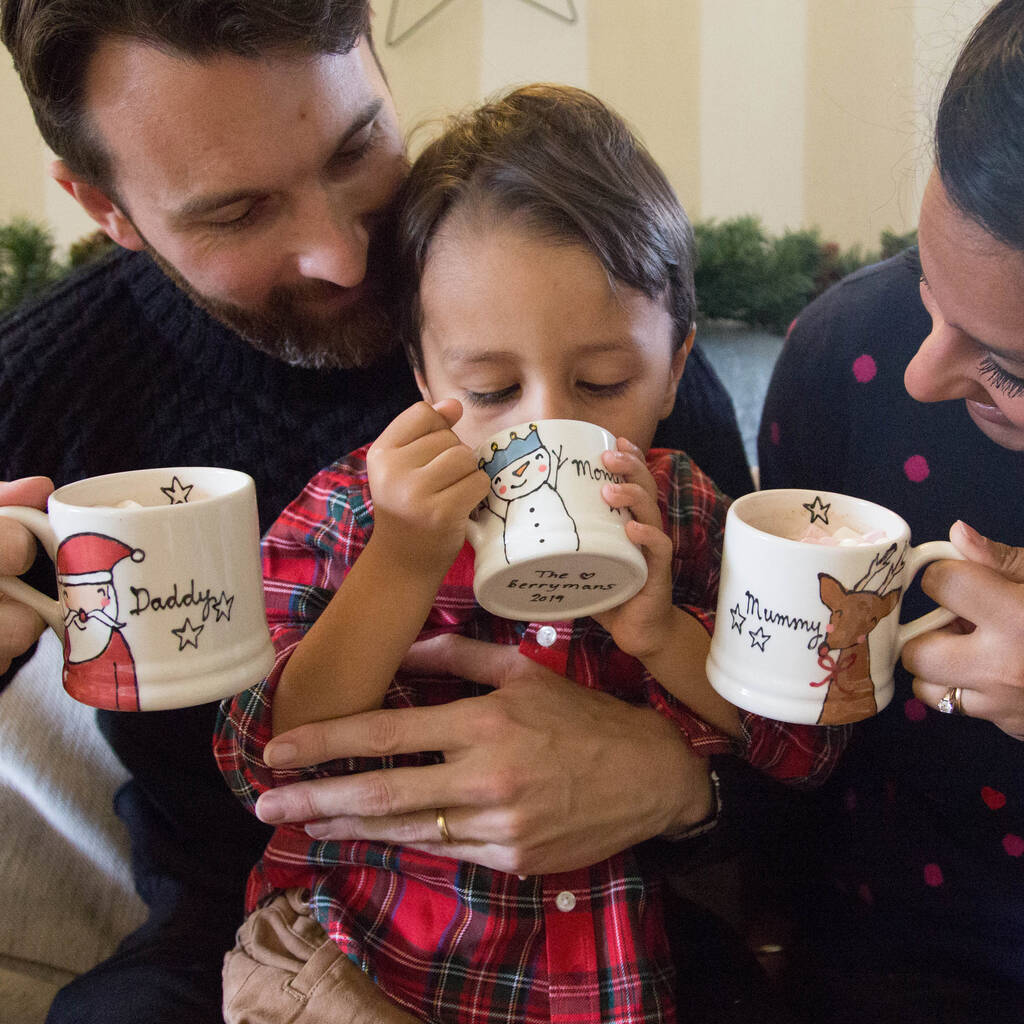 Matching family christmas mugs Clearance