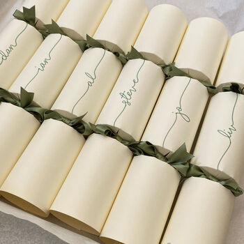 Personalised Handwritten Ivory Crackers, 3 of 7