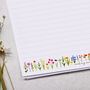 A4 Ditsy Flowers Letter Writing Paper, thumbnail 2 of 4