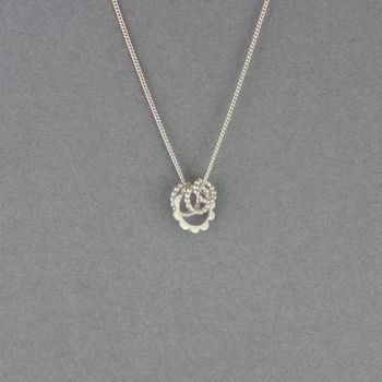 Mini Scalloped Circle Necklace, 5 of 8