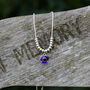 Poppy Purple Flower Necklace, thumbnail 1 of 4