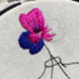 'Darling Pansy' Floral Female Figure Embroidery Kit, thumbnail 5 of 6