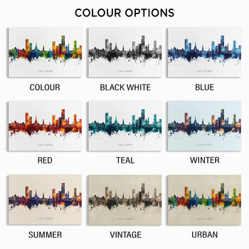 Salford Skyline Cityscape Art Print, 3 of 12