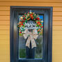 Christmas Wreath With Traditional Scent And Bow 20 Inch, thumbnail 3 of 7