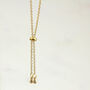 Personalised 80th Birthday Gold Tone Sixpence Necklace, thumbnail 8 of 9