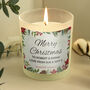 Personalised Christmas Vanilla Scented Jar Candle, thumbnail 2 of 4
