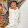 Small Flower Swaddle Blanket, thumbnail 5 of 5