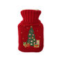 Knitted Oh Christmas Tree 500ml Hot Water Bottle, thumbnail 3 of 4