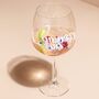 Personalised Floral Balloon Gin Glass, thumbnail 2 of 4