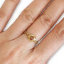18k Gold Chain Of Love Sapphire Ring, thumbnail 1 of 5